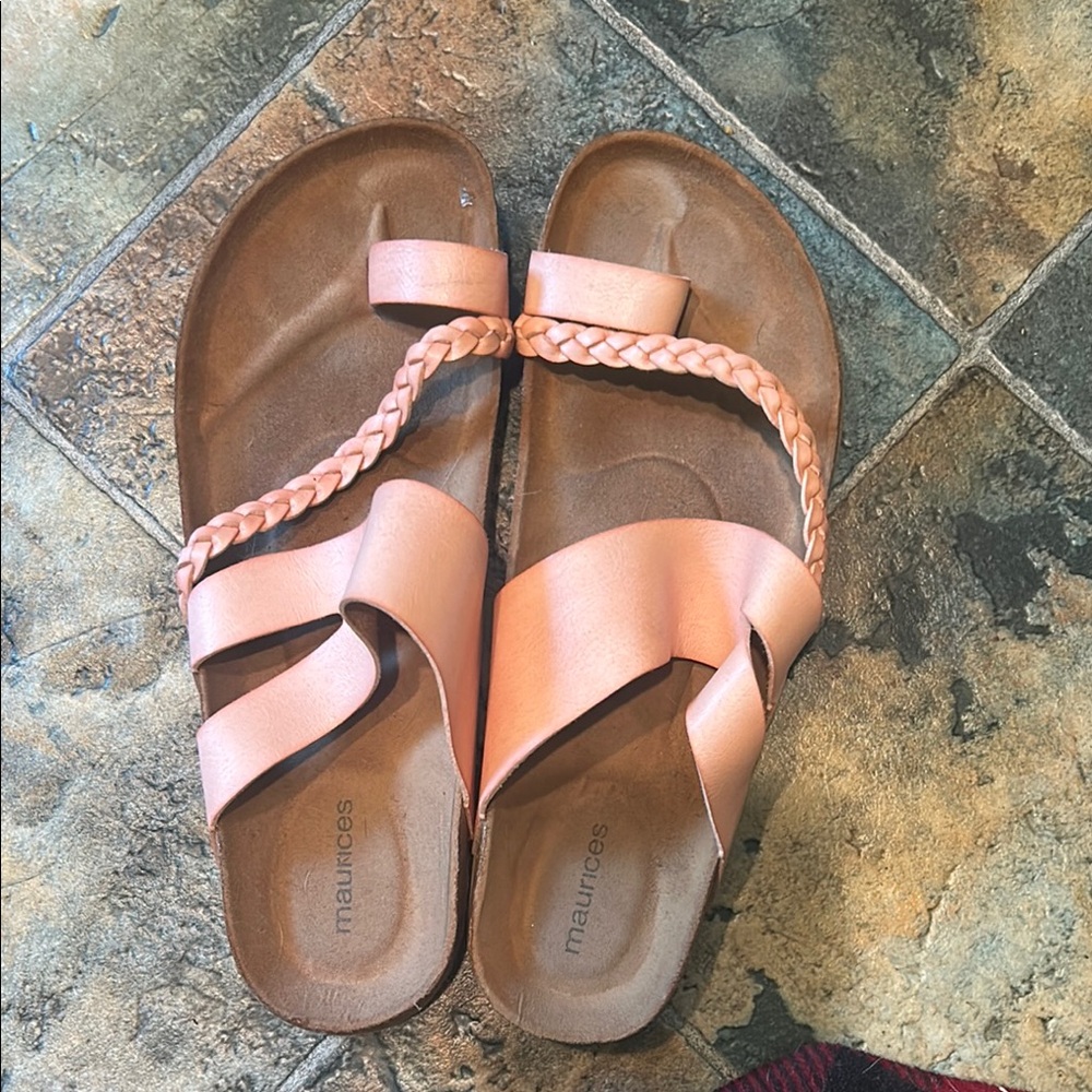 Maurices Coral Braided Strap Sandals